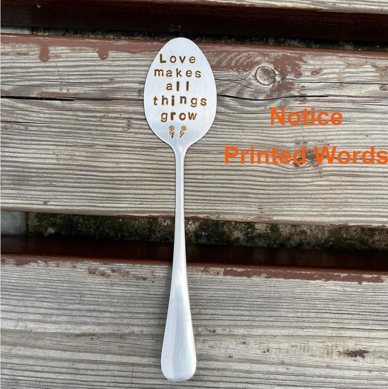 PLWalker Garden Plant Marker Friendship Gift for Women Gardeners, Plant Stake Label Sign Tag Gardening Gifts for Woman Plant Lovers, Metal Garden Decoration (All Things Grow), Silver - Image 4